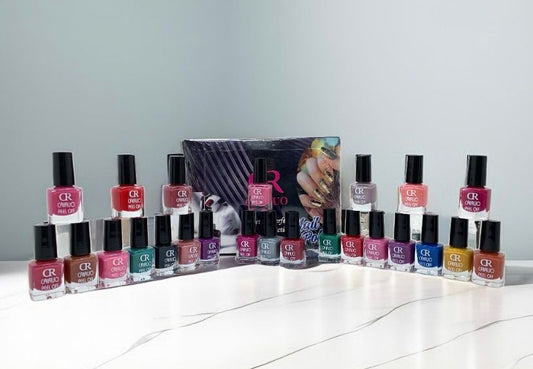 CR Peel-Off Nail Polish 24 Pcs Box