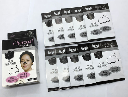 Charcoal Nose Peel-Off Mask 10 Pcs Box