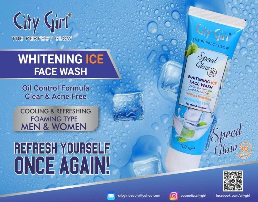 City Girl Face Wash Whitening Ice