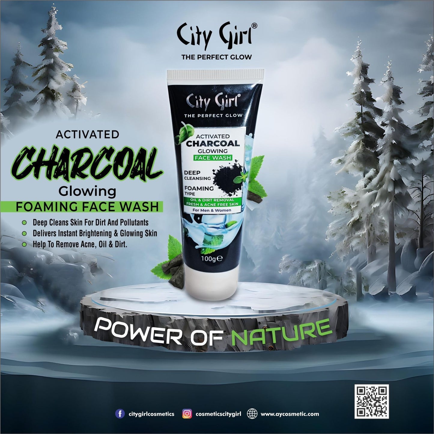 City Girl Face Wash charcoal
