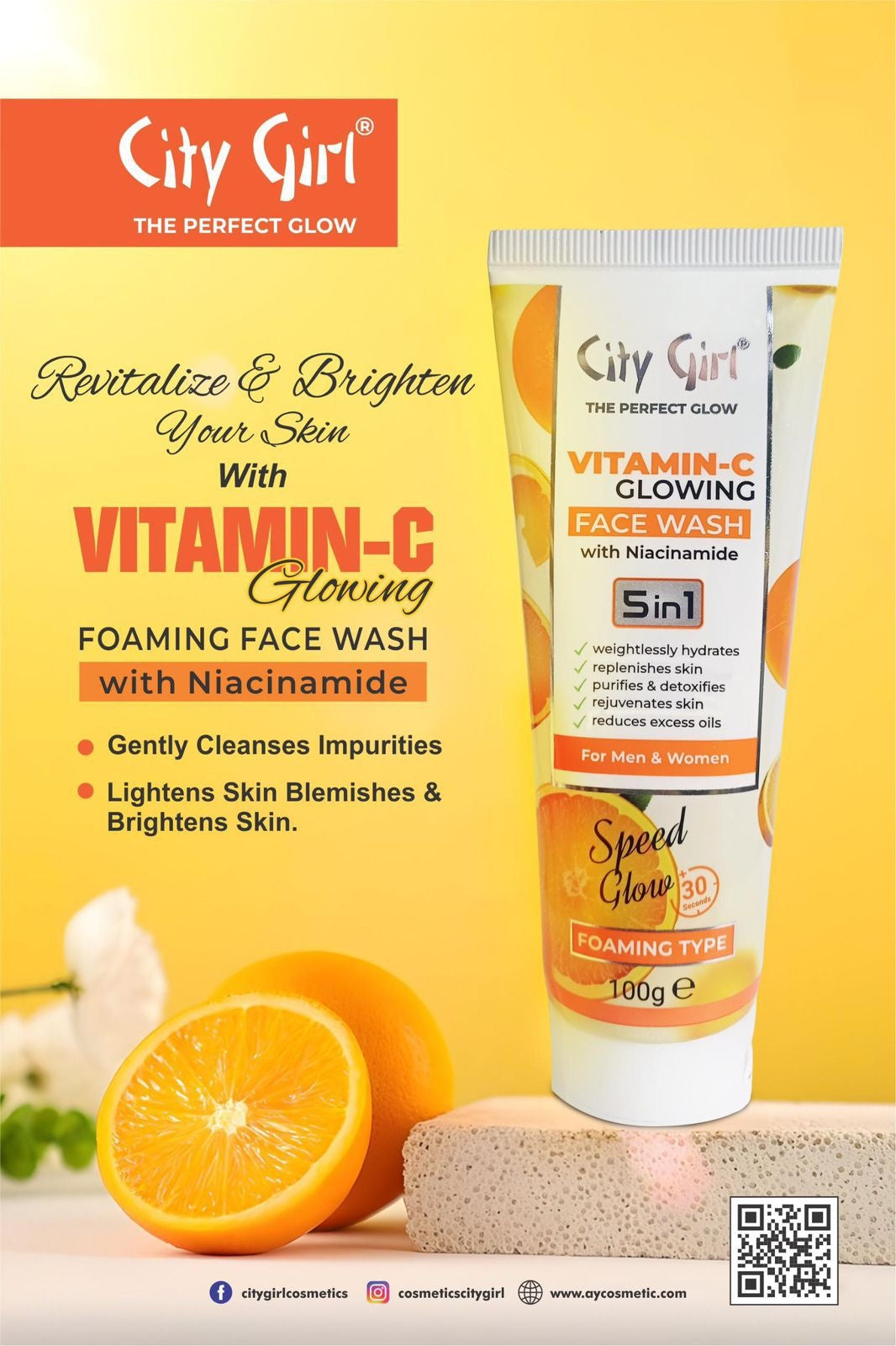 City Girl Face Wash vitamin c