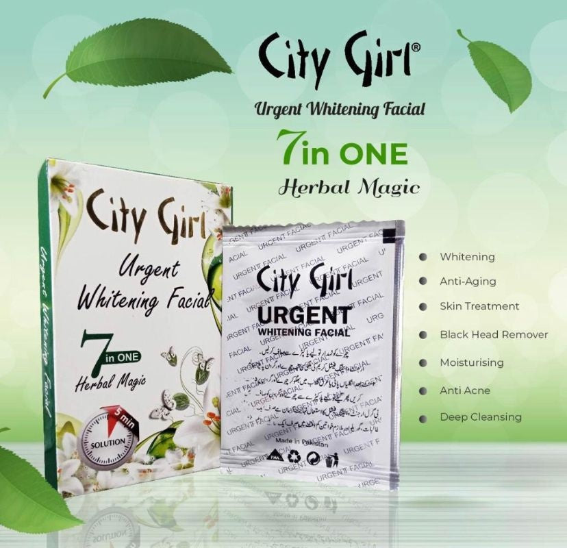 City Girl Whitening Urgent Facial