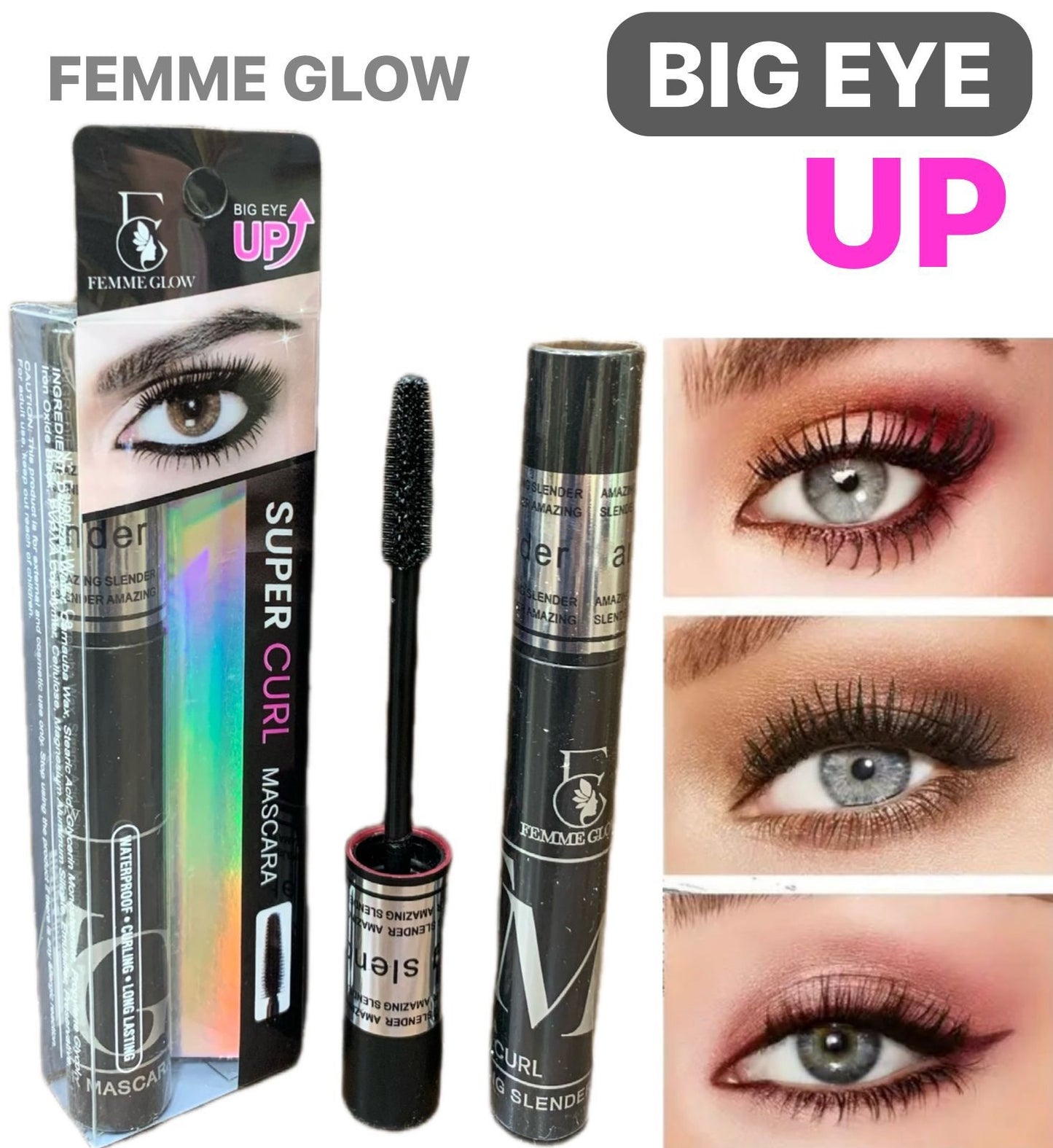 FEMME GLOW Super Curl Mascara