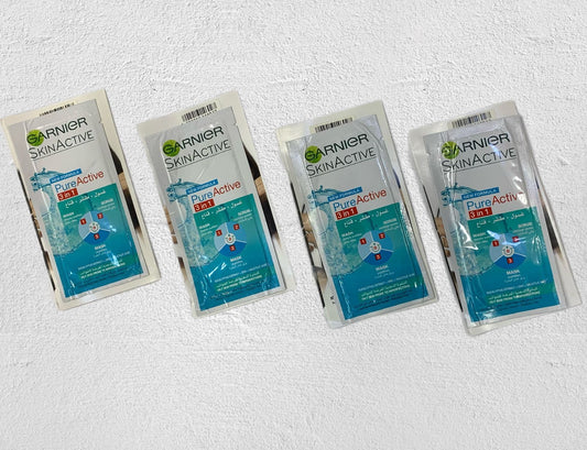 Garnier 3 in 1 Pure Active 4 Pcs Set
