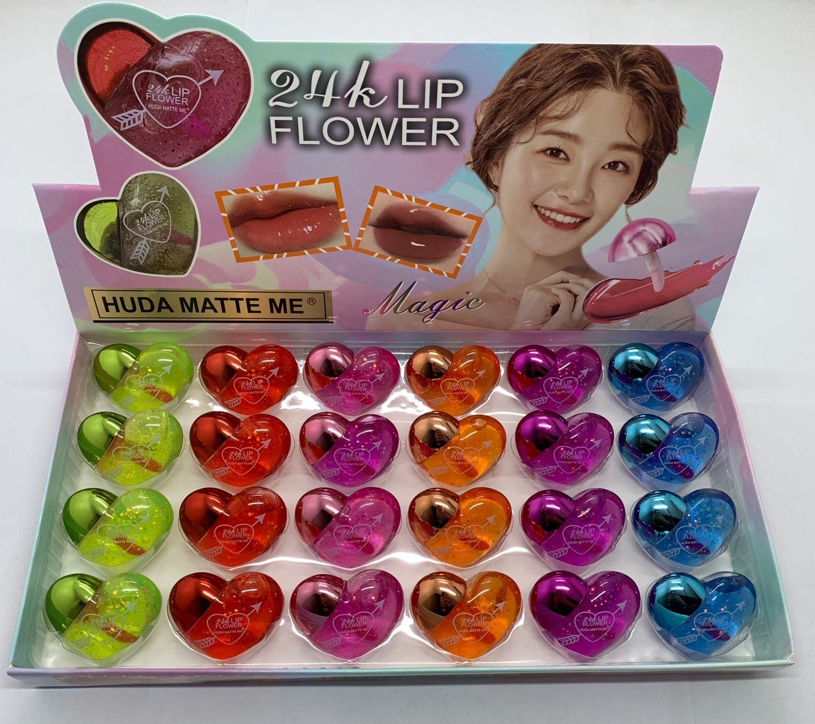 HUDA MATTE ME Heart Lip Oil