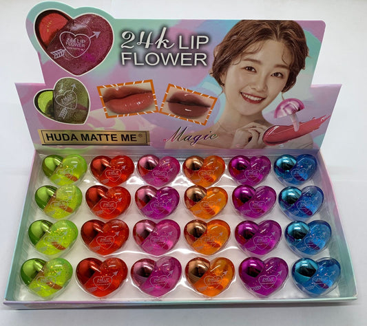 HUDA MATTE ME Heart Lip Oil