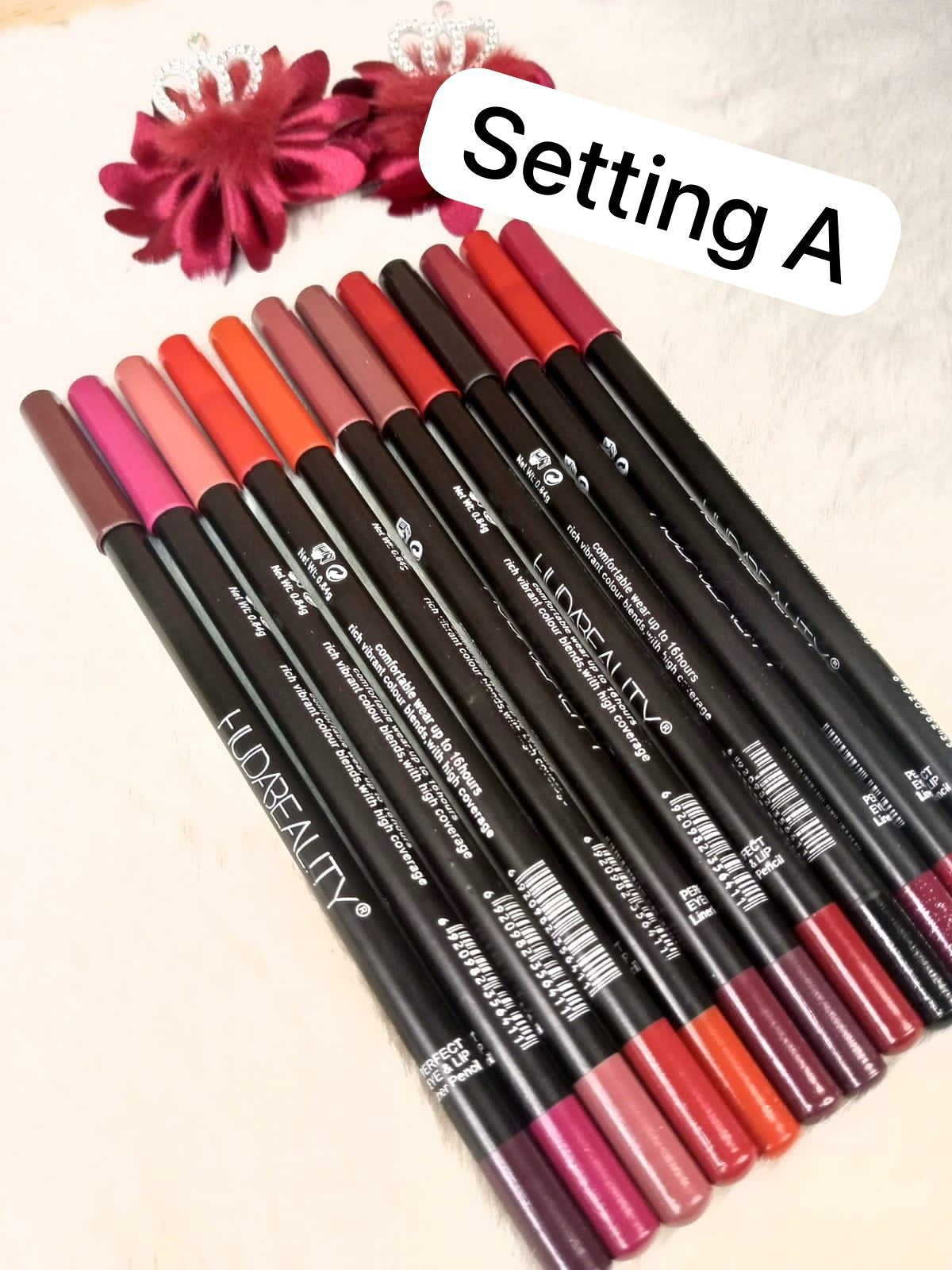 Huda Beauty Eye & Lip Color Pencil 12 Pcs Pack (Patli)