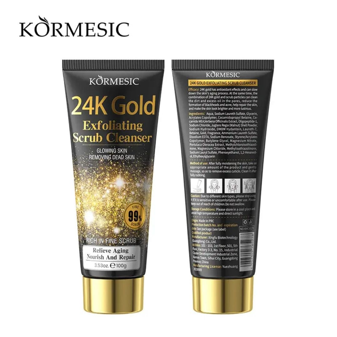 KORMESIC Scrub Cleanser 24K Gold