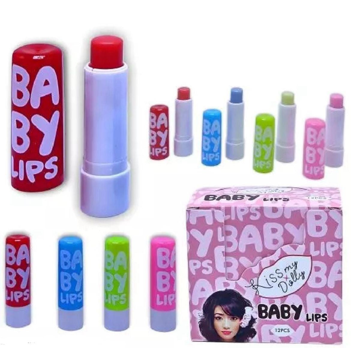 Kiss My Dolly Baby Lip Balm 12 Pcs Pack