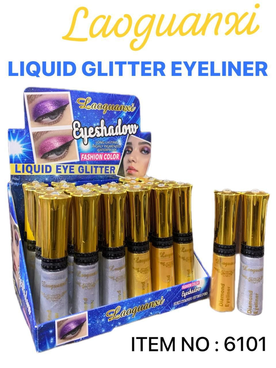Laoguanxi Glitter Liquid Eyeliner (2 PC Set)