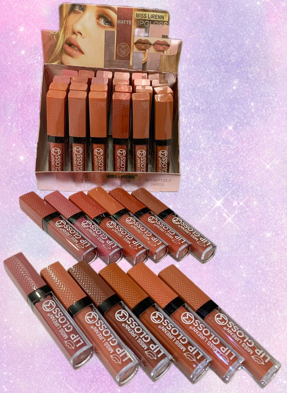 MISS LIRENN Matte Lipgloss 12 Pcs Set (Item No : 7125)