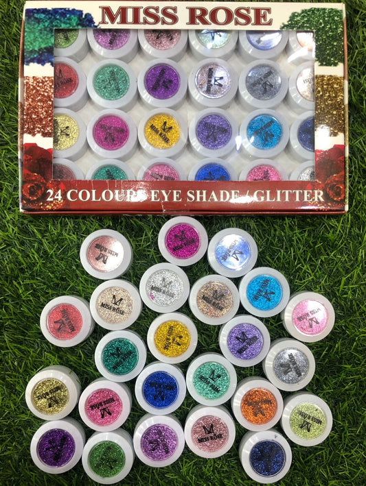 Glitter MISS ROSE Glitter Tray (24 PCS Glitter )