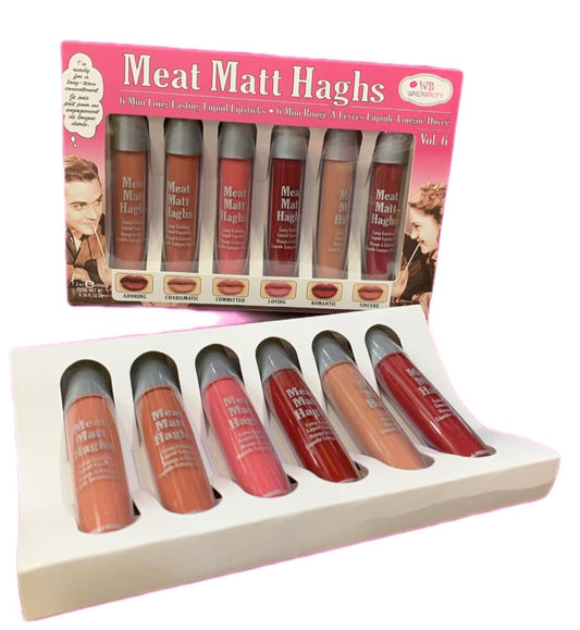 Meat Matt Haghs Matte Lipgloss 6 Pcs Pack