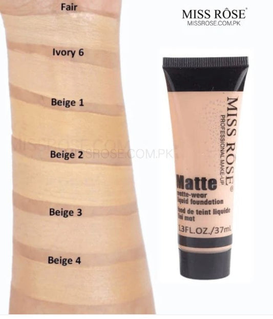 Miss Rose Matte Foundation Tube