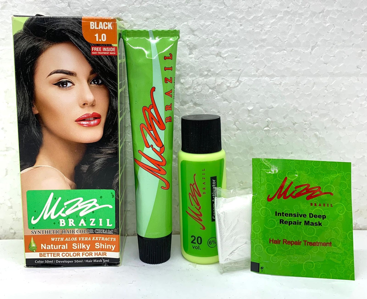 Mizz Brazil Hair Color 1 Pack (Black)
