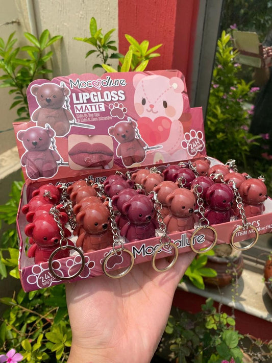 Mocallure Teddy Bear Matte Lipgloss 6 Pcs Set