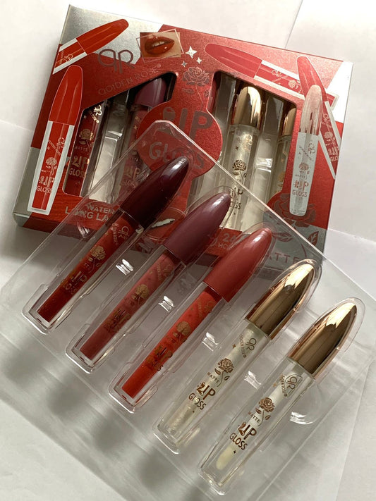 Qoiden Rose Matte Lipgloss 5 Pcs Set (Item No : 5878)