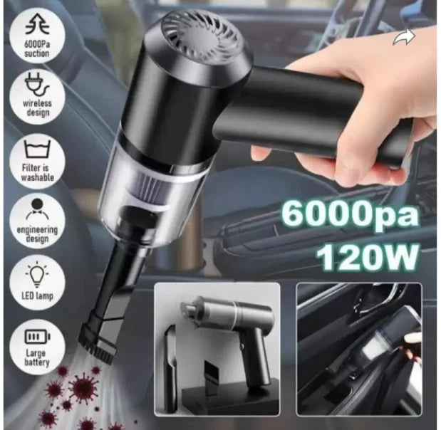 3‑in‑1 Portable Mini Vacuum Cleaner