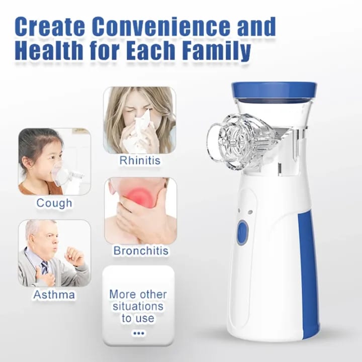 Portable Mesh Nebulizer – Handheld Inhaler for Adults & Kids