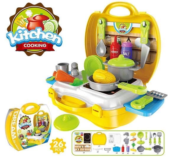 Kids Backpack Set (Jewelry, Kitchen, Doctor Set, Hardware, Princess, Ice Cream)