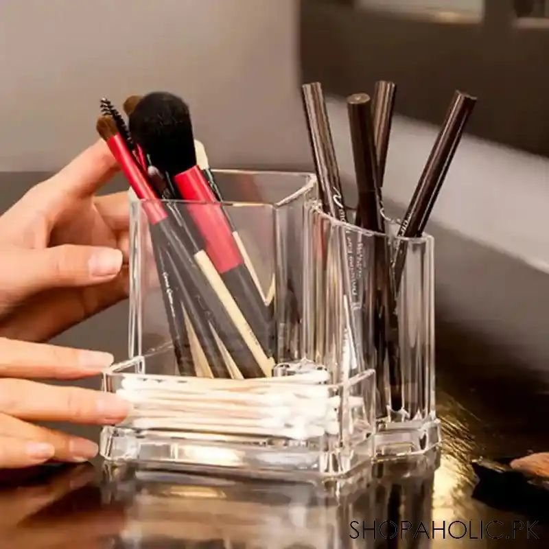 3 Portion Acrylic Cosmetic Organizer
