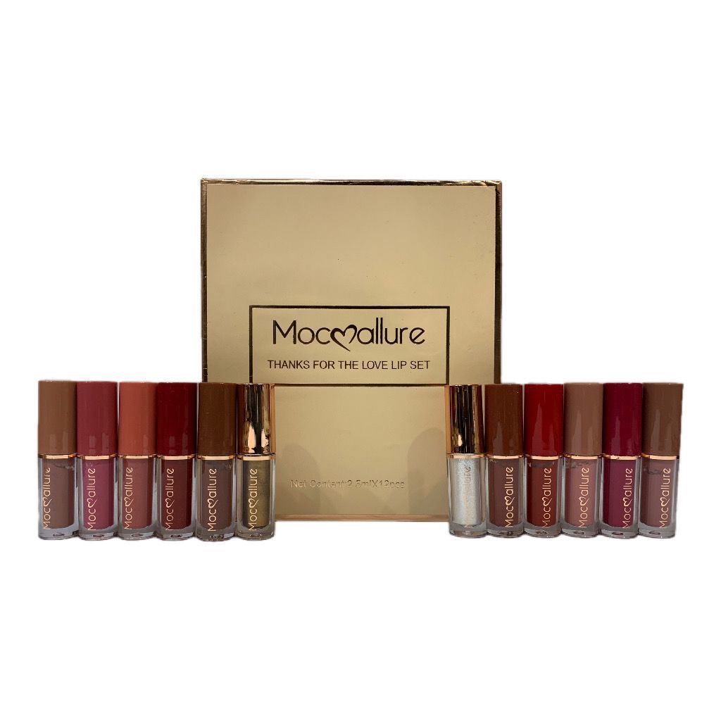 Mocallure Matte Lip Gloss 12 Pcs Pack (Item No:050)