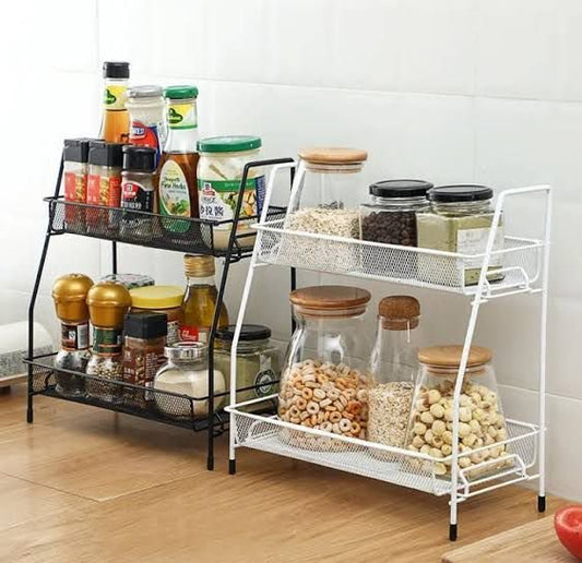 2 Tier Multipurpose Spice Rack Metal (Heavy Quality)