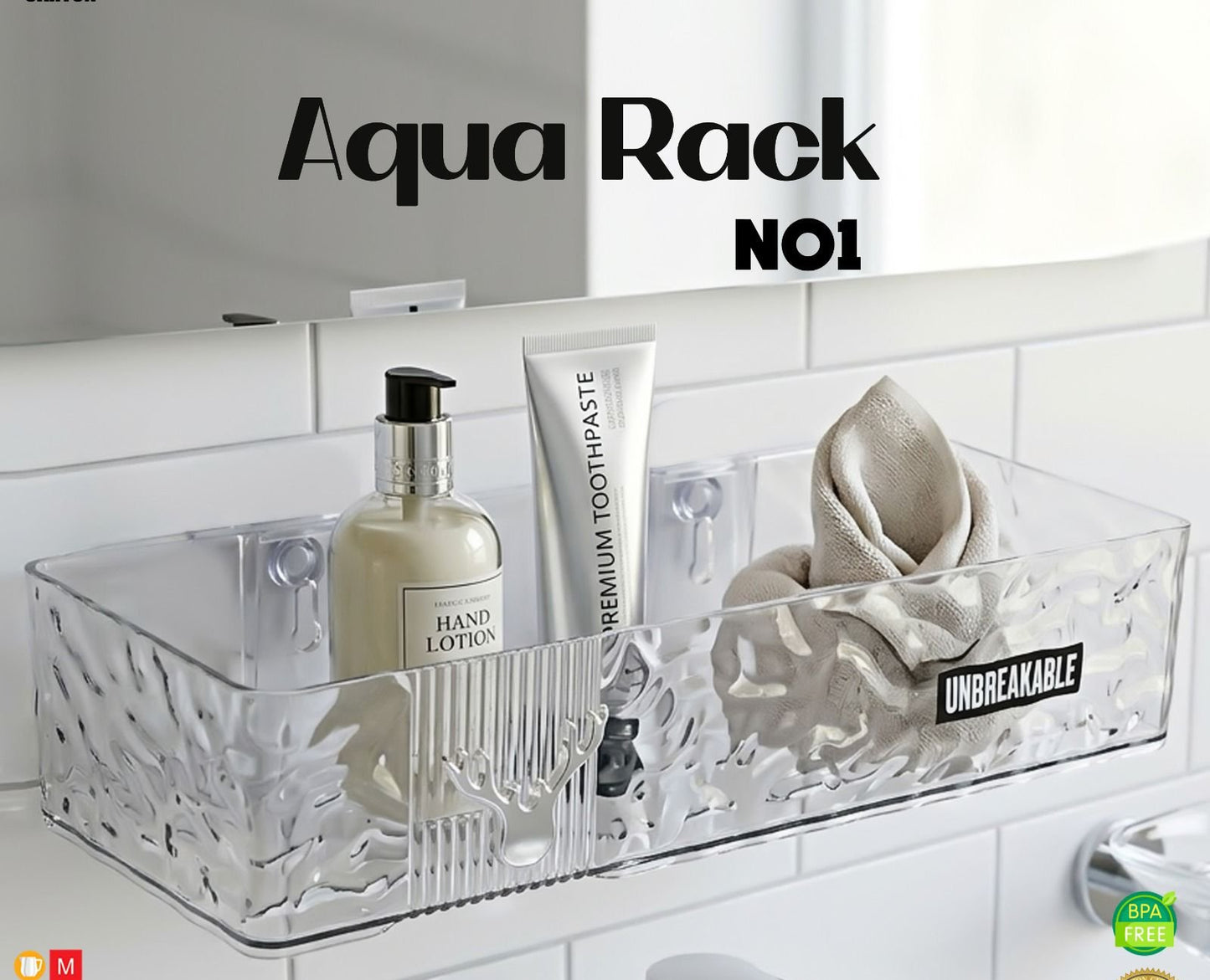 Unbreakable Aqua Acrylic Rack