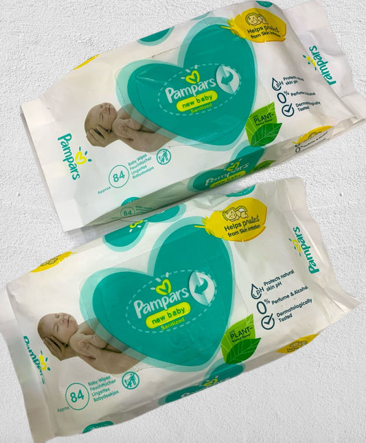 Pampars New Baby Wipes  ( Pack Of 3  )