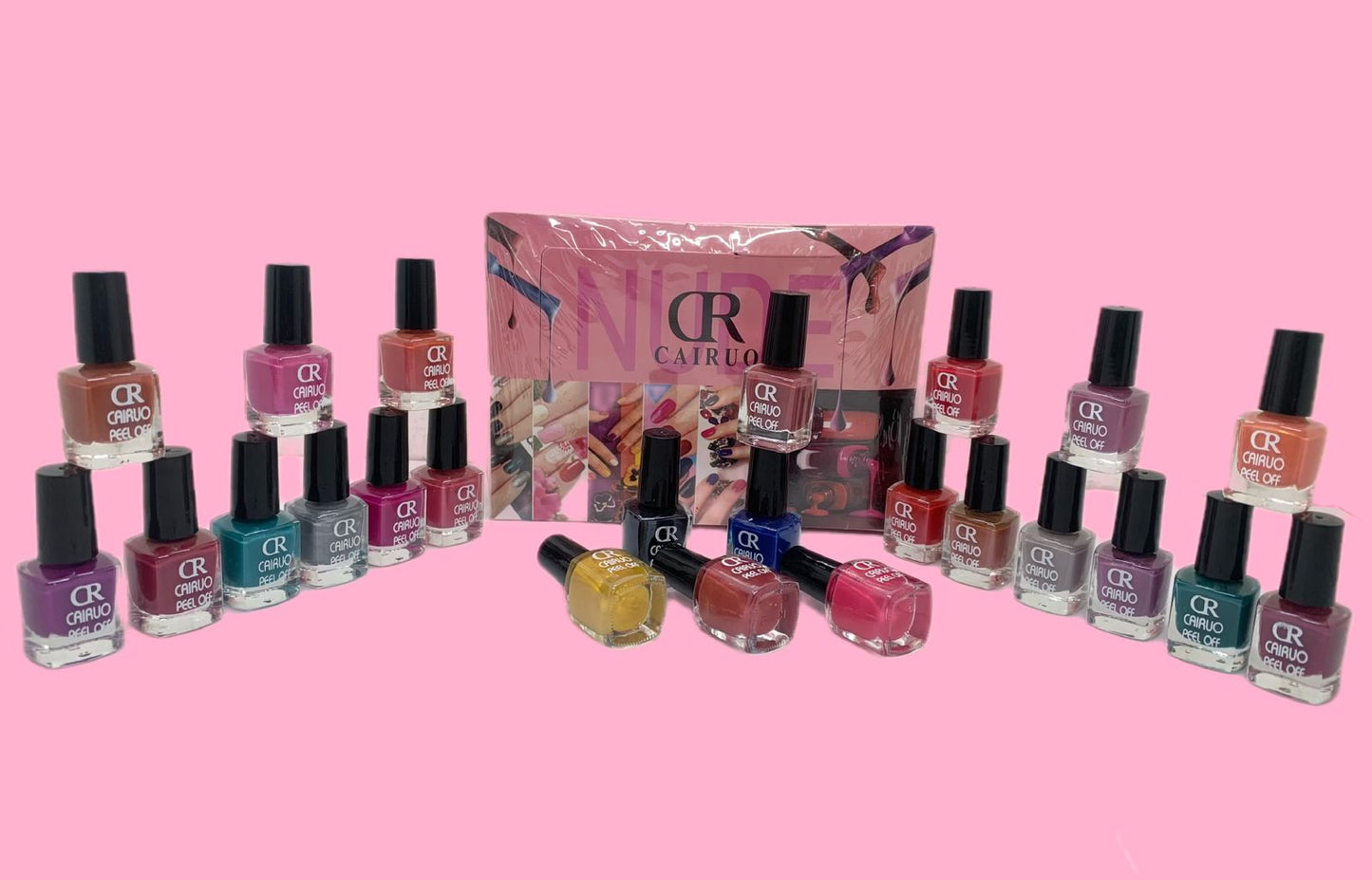 CR Peel Off Nail Polish (24 Pcs Pack)
