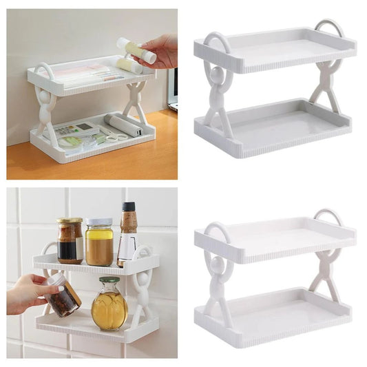 2L Plastic Multipurpose Self Adhesive Bathroom Shelf
