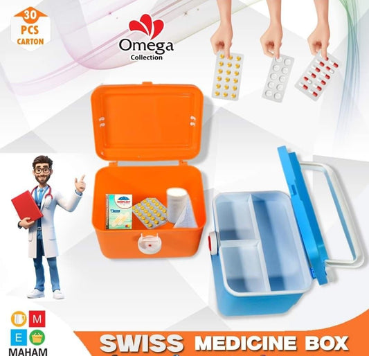 Swiss First Aid Medicine Box