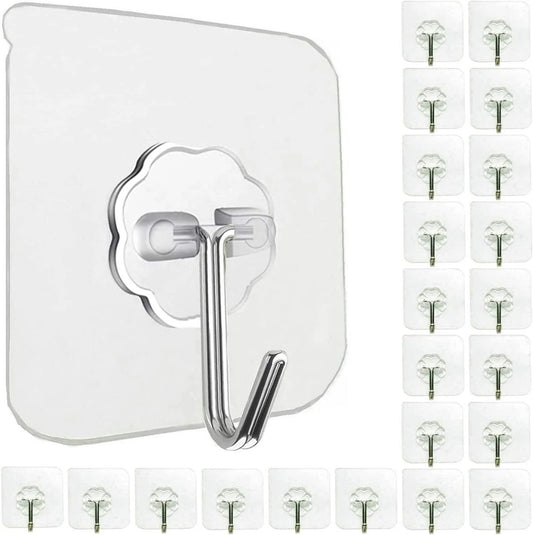 Pack of 10 Single Sticky Wall Hook
