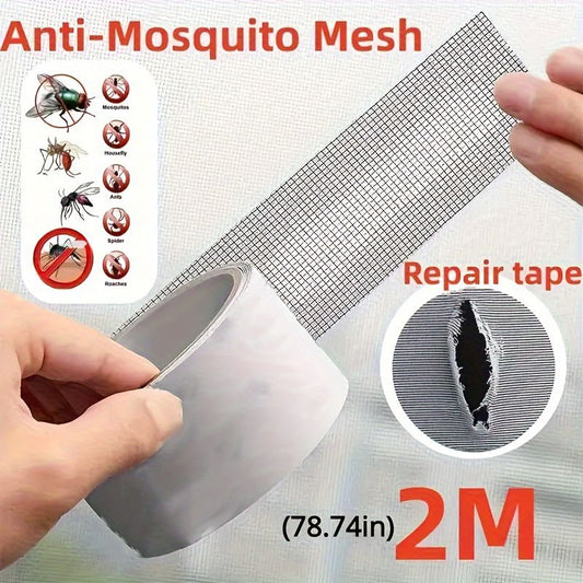 5x200cm Screen Repair Tape – Super Strong Self-Adhesive Waterproof Mesh Patch for Windows, Doors & Mosquito Nets