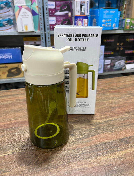 Double Lock Heavy Quality 2 in 1 Oil Spray Bottle Big with Multi Color