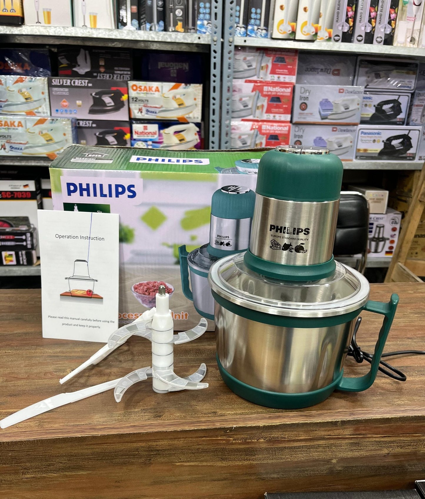 (6 blades) Premium Quality Philips 3L Electric Meat Grinder 3in1 Functional