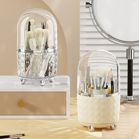 Luxury Rotating Acrylic Brush Holder