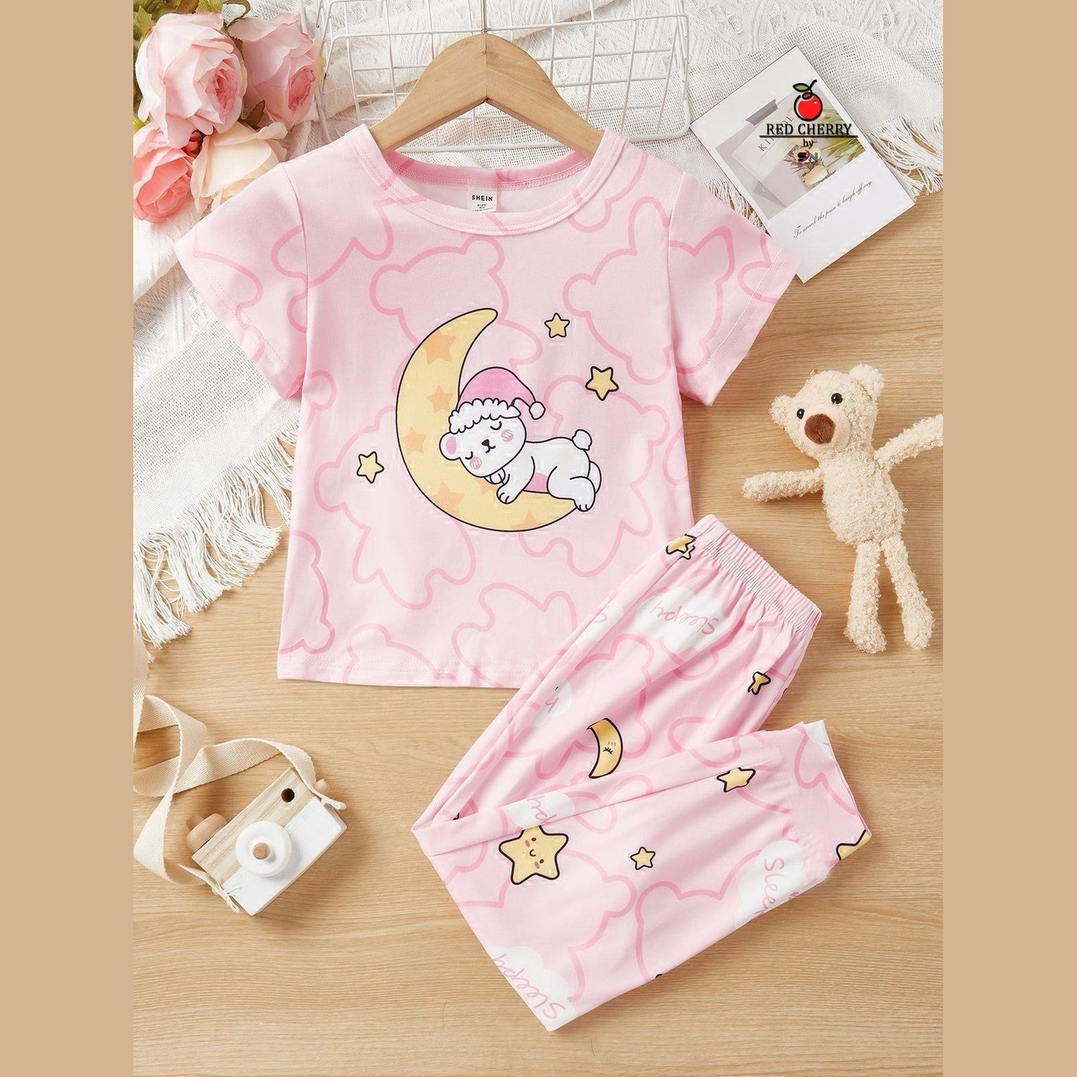 Moon Sleep Shirt & Trouser For Baby & Baba