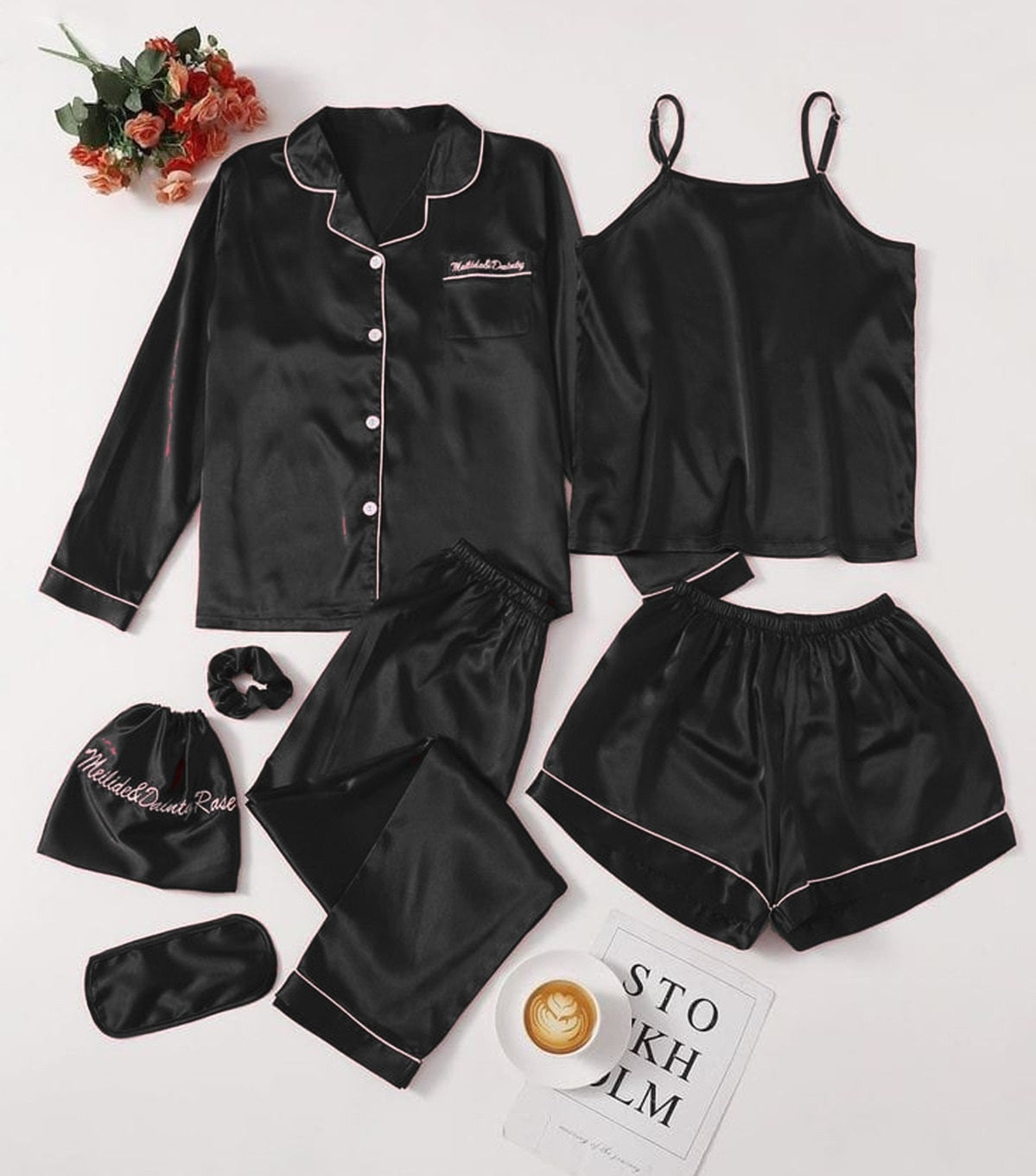 7 IN 1 SILK NIGHTY SET