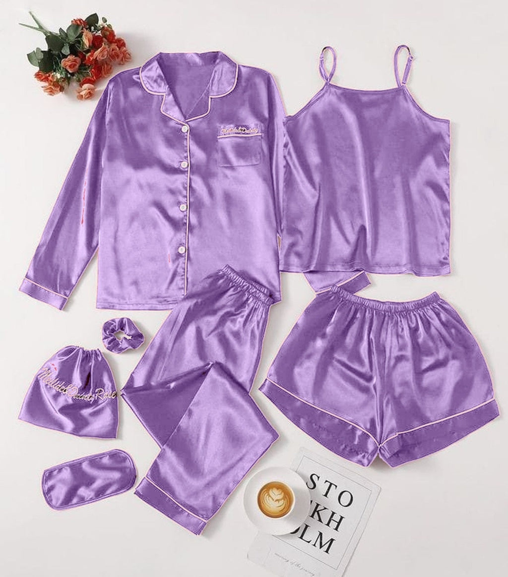 7 IN 1 SILK NIGHTY SET