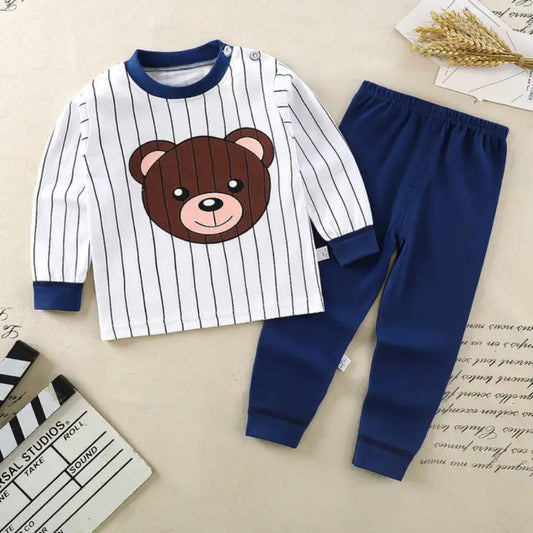 Stripe bear kids outfit