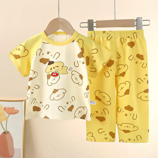 Yellow bunny bear set