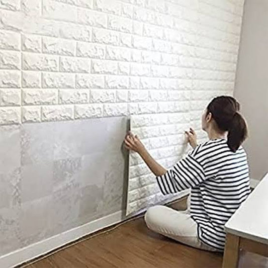 3d Brick Wall Sticker Sheet (70cm x 77cm)