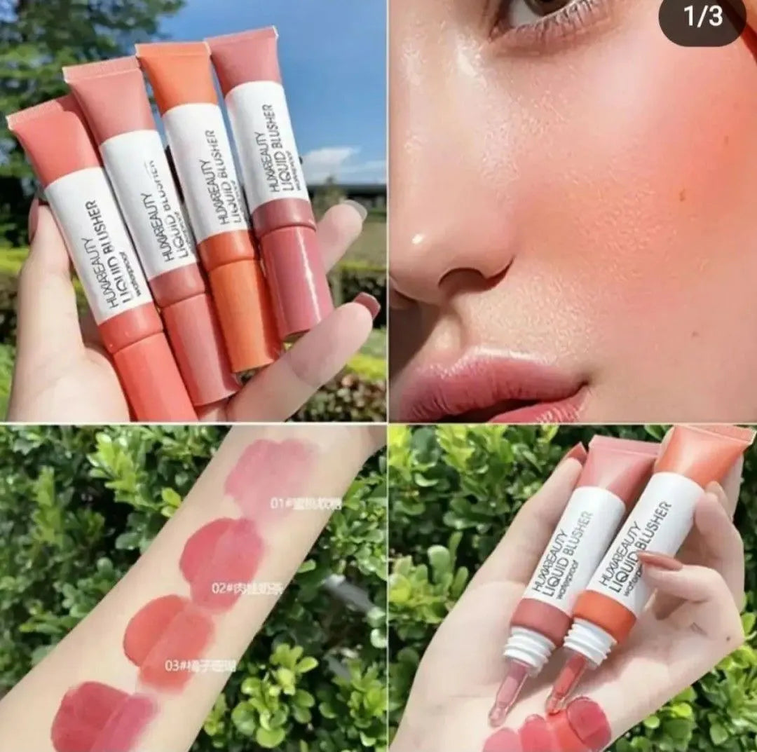 4 Pcs Set Liquid Blusher Waterproof HUXIABEAUTY Liquid Blush