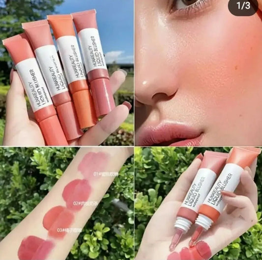 4 Pcs Set Liquid Blusher Waterproof HUXIABEAUTY Liquid Blush