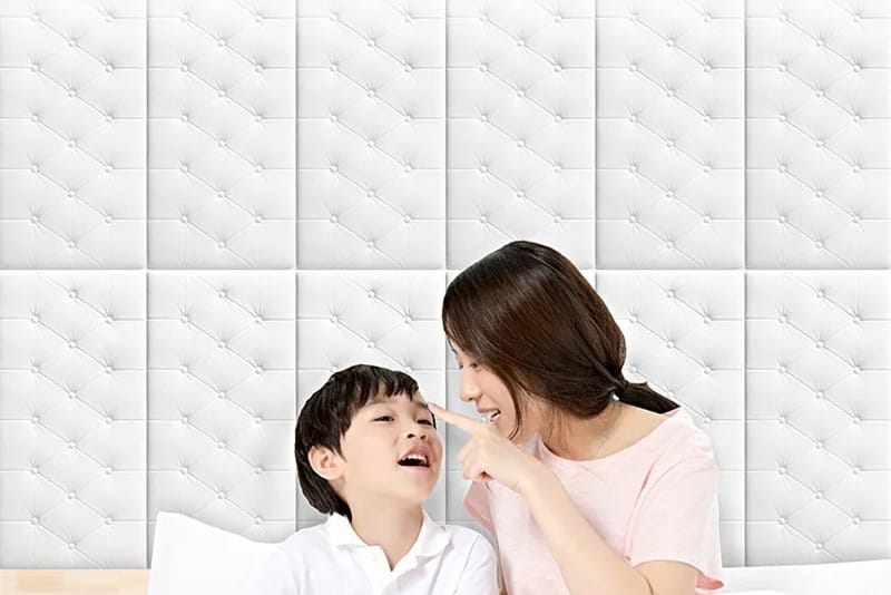 Foam Button Shape brick Wall Sticker Sheet