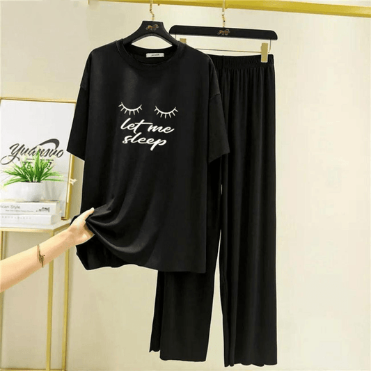 Black Let me Sleep Flapper Style ( Half Sleeve)